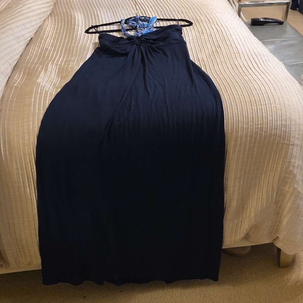 Cache Navy Blue Backless Dress - Picture 12 of 16
